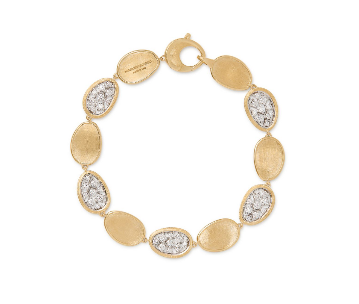 18K Two-Tone Lunaria Alta Diamond Bracelet by Marco Bicego