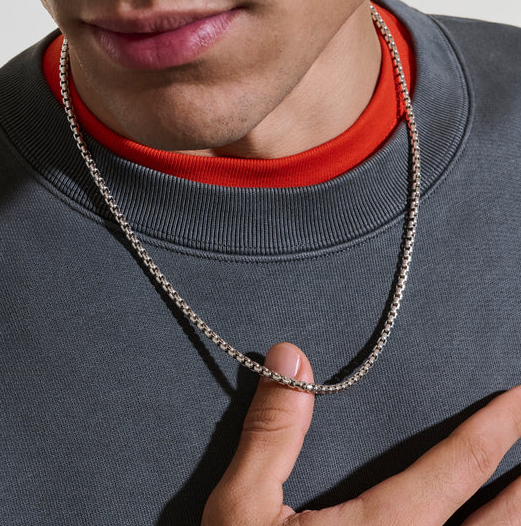 Sterling Silver 3.7mm Box Chain, 22" by John Hardy Secondary image