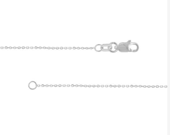 16" 14K WG 1.05mm Open DC Cable Chain w/ Lobster Clasp Main image