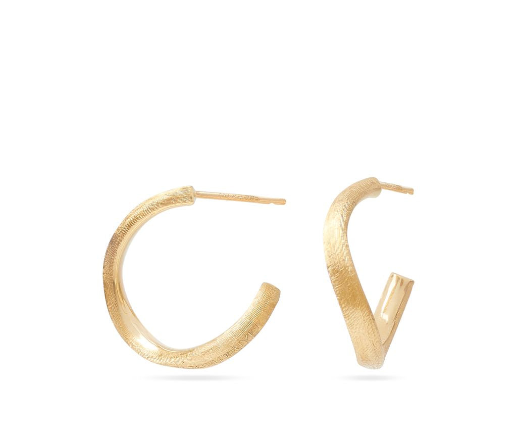18K YG Jaipur Link Hoop Earrings by Marco Bicego
