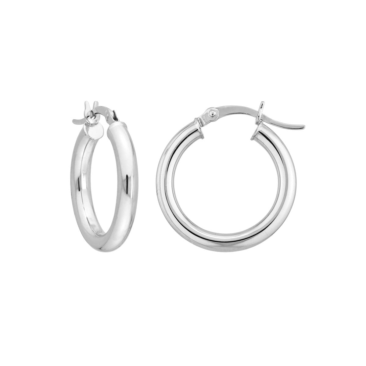 Sterling Silver 3x20 Round Hoops