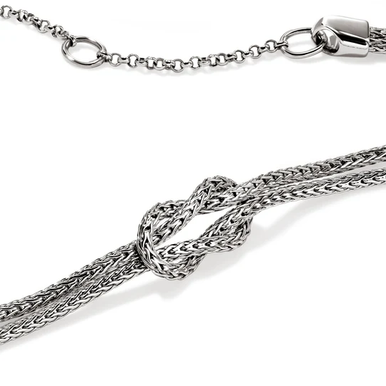 Sterling Silver Love Knot Chain Necklace by John Hardy