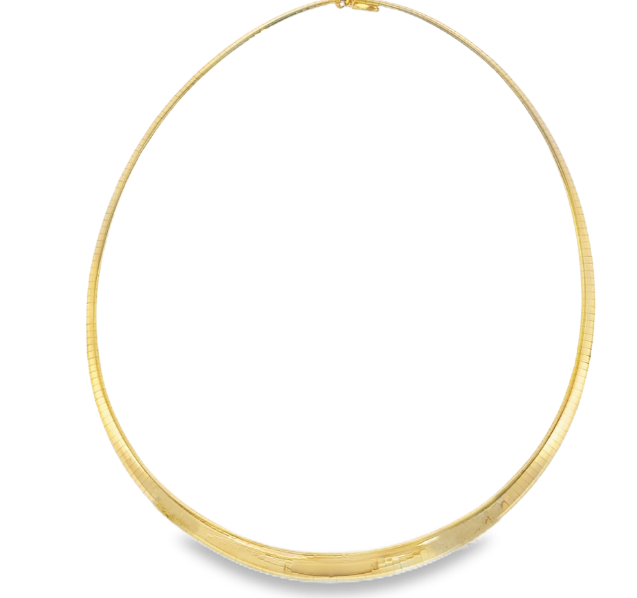 14K Yellow Gold Graduated Omega Necklace *Estate Item Sold as is, Final Sale* Main image