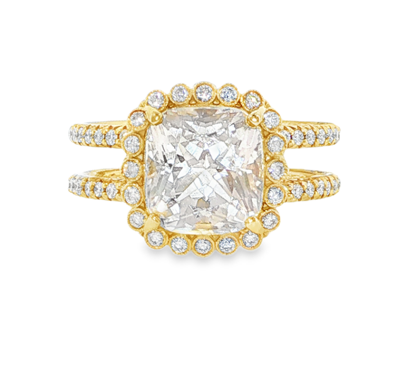 18K Yellow Gold Emily Ann Moonstone Ring by Erica Courtney