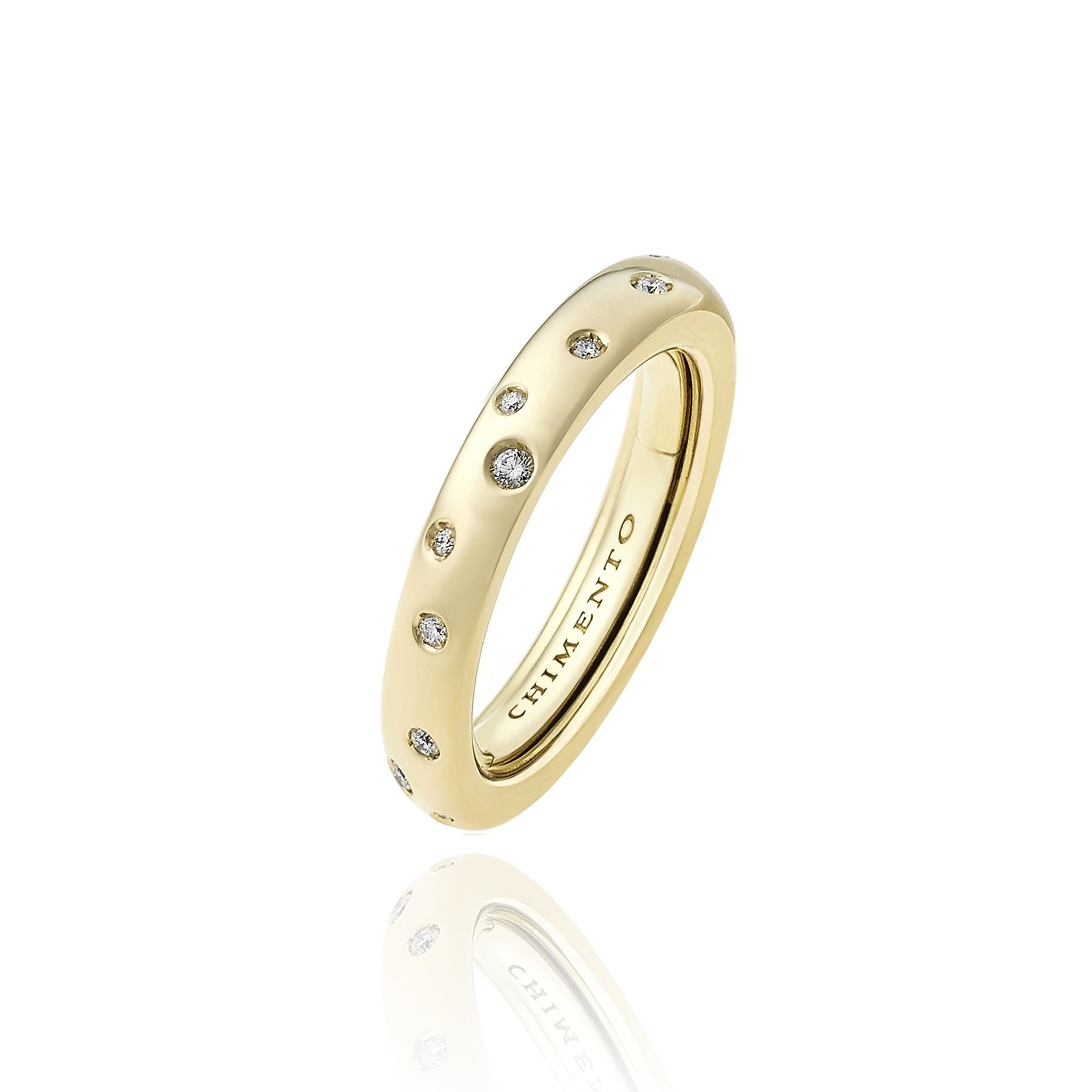 18K YG "Brio" Scattered Diamond Eternity Expandable Band by Chimento