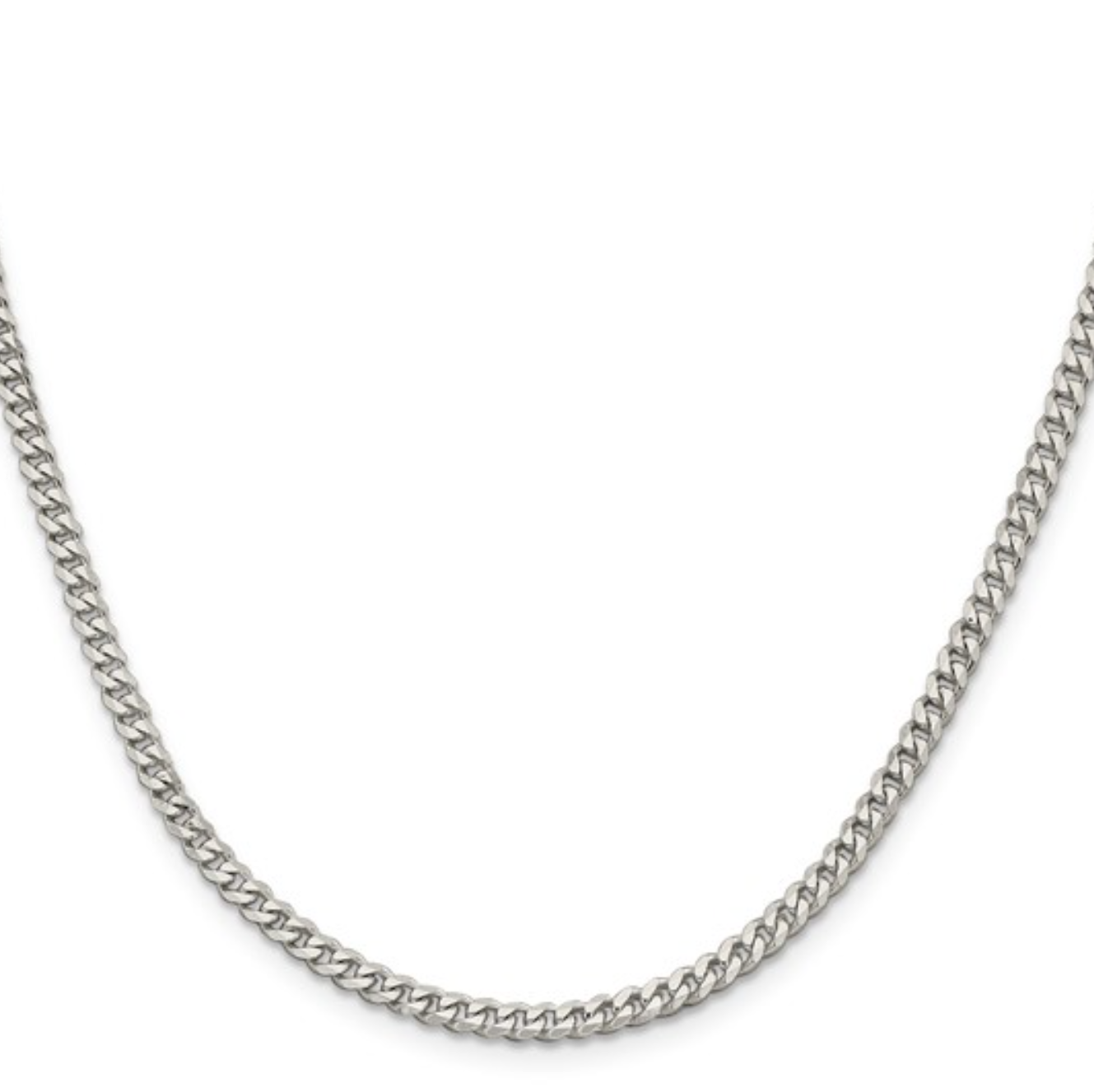 Sterling Silver 3.5mm Curb Chain, 24" Main image