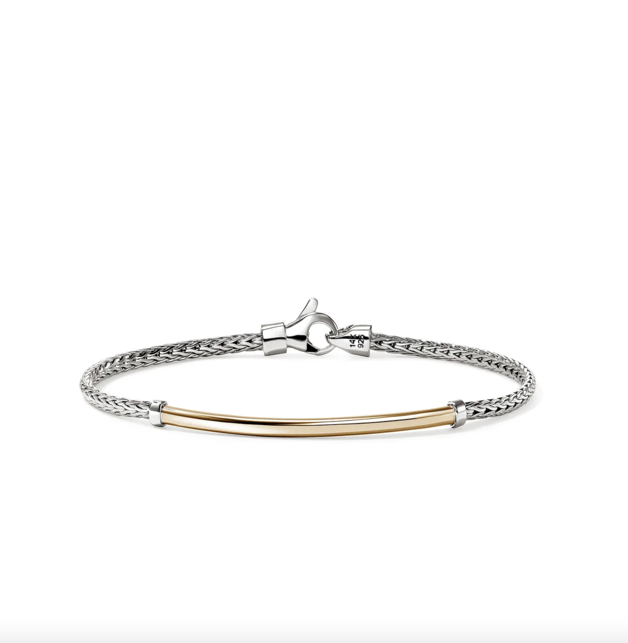 Sterling Silver & 14K Yellow Gold Essential Bar Bracelet by John Hardy Main image
