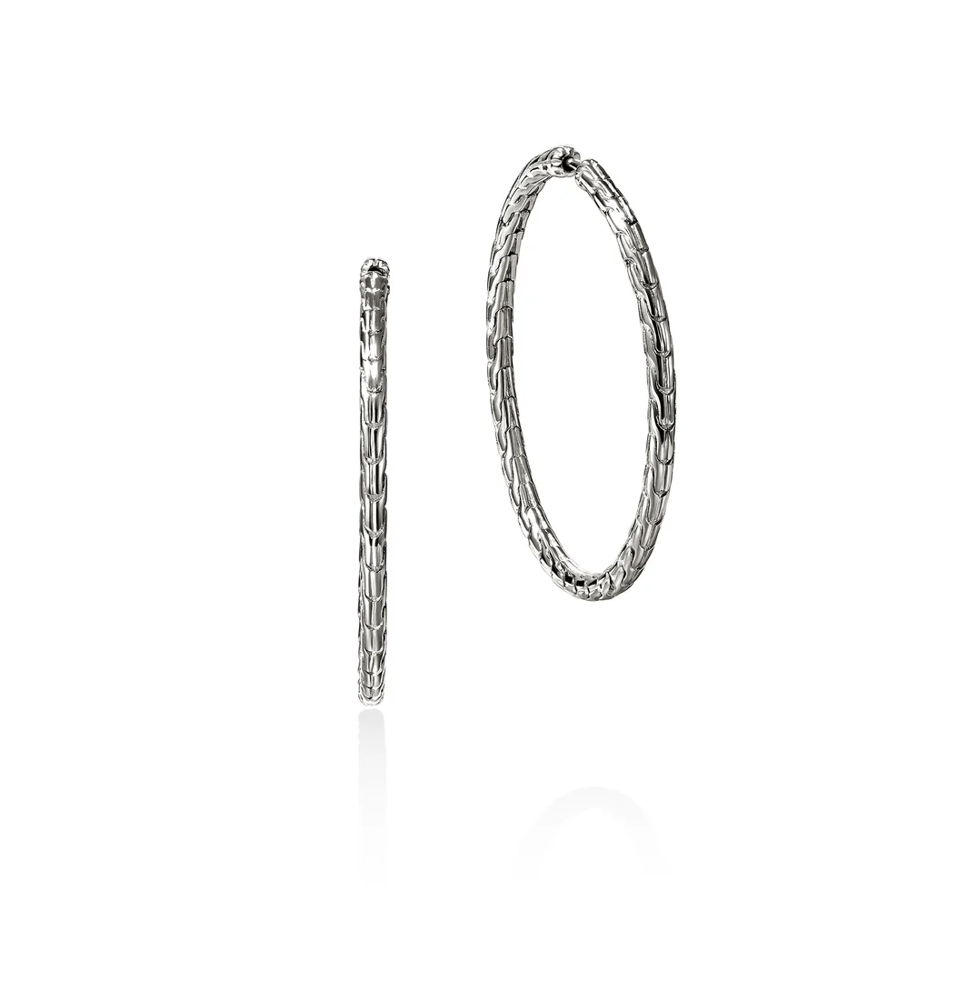 Sterling Silver Essentials 39mm Hoops by John Hardy