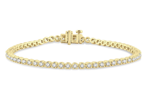 14K YG 2cttw Diamond Tennis Bracelet Main image