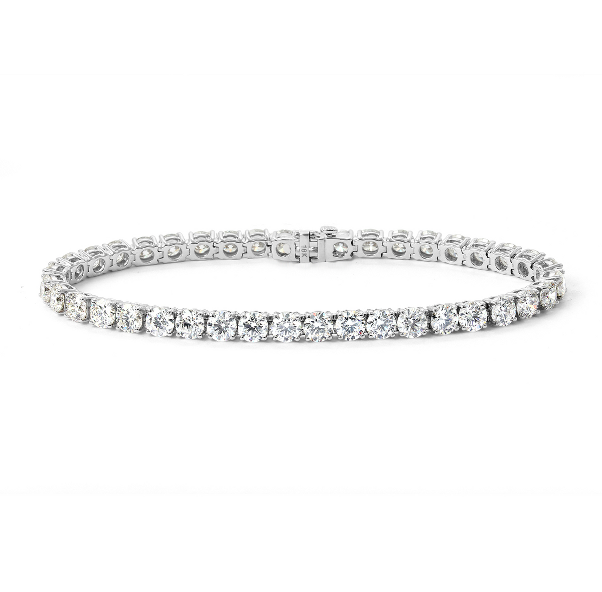18K White Gold 12cttw Diamond Seville Tennis Bracelet