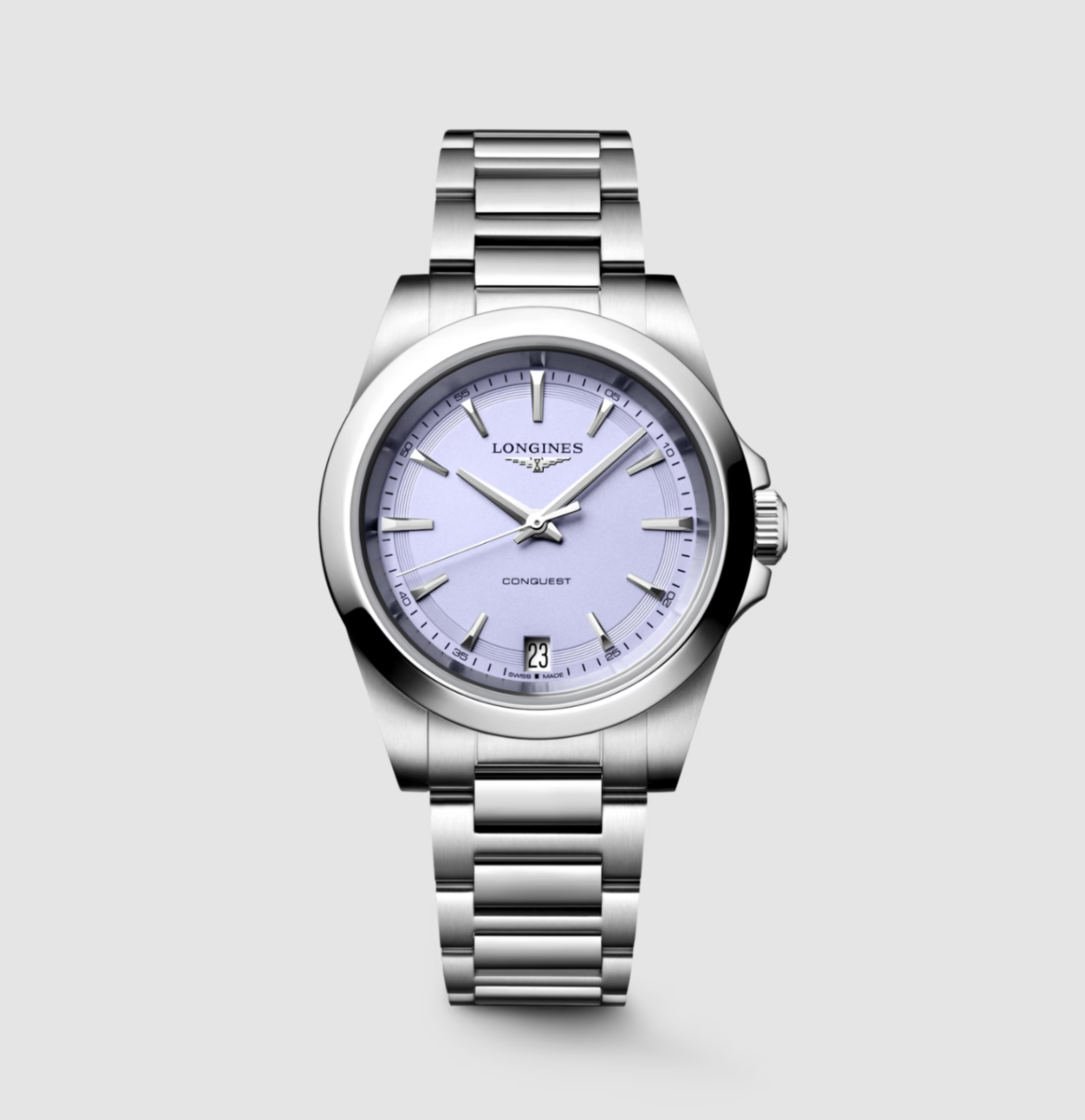 Longines Conquest 34mm Watch with Lilac Dial Main image