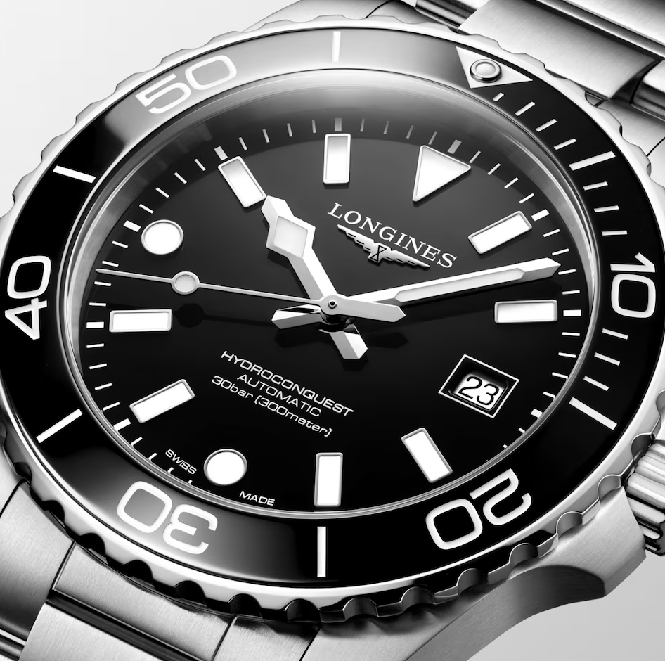 Longines HydroConquest 42mm Black Dial Dive Watch