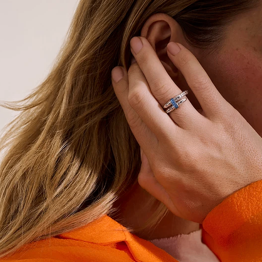 Sterling Silver Spear Ring with  Blue Sapphires by John Hardy Secondary image