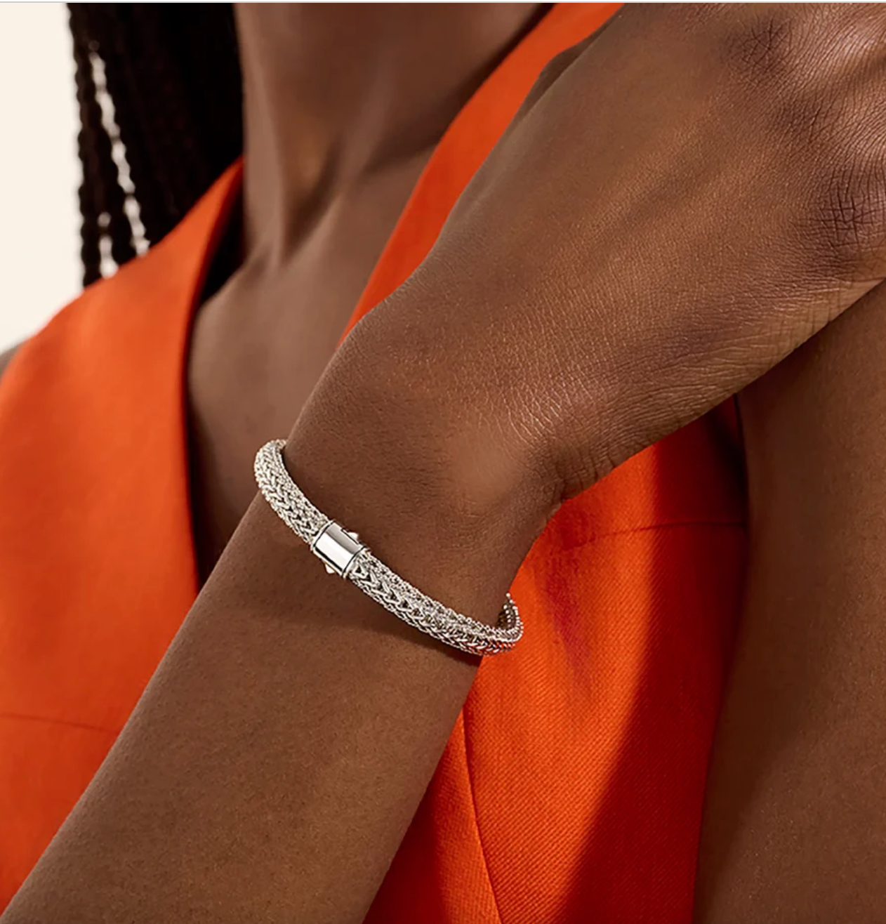 Sterling Silver & 14K Yellow Gold Icon 6.5mm Reversible Twisted Chain Bracelet by John Hardy