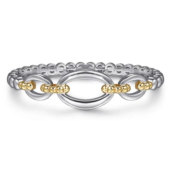 SS/14K YG Bujukan Open Bangle Bracelet with Hidden Closure by Gabriel NY Main image