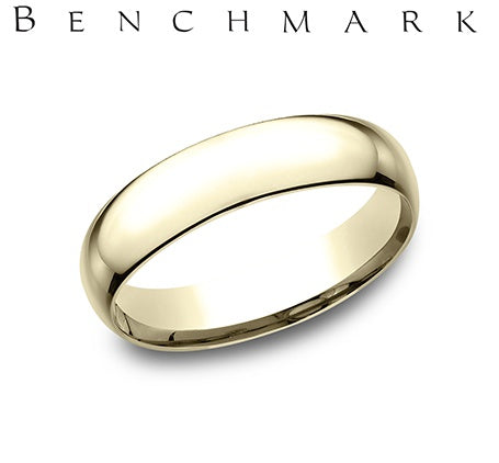 14K YG 5mm Super Light Comfort Fit Polished Band by Benchmark