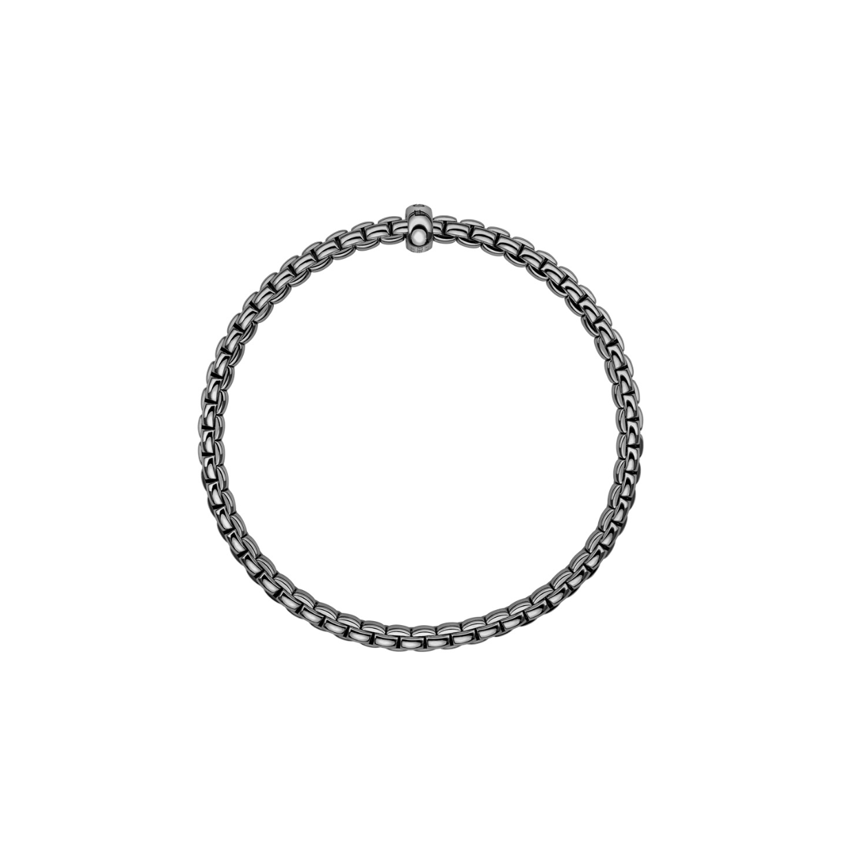 18K Gold & Black Rhodium EKA Black Diamond Flex'It Bracelet by FOPE