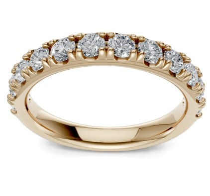 14K YG 1/2cttw Diamond Pave Wedding Band by Imagine Bridal