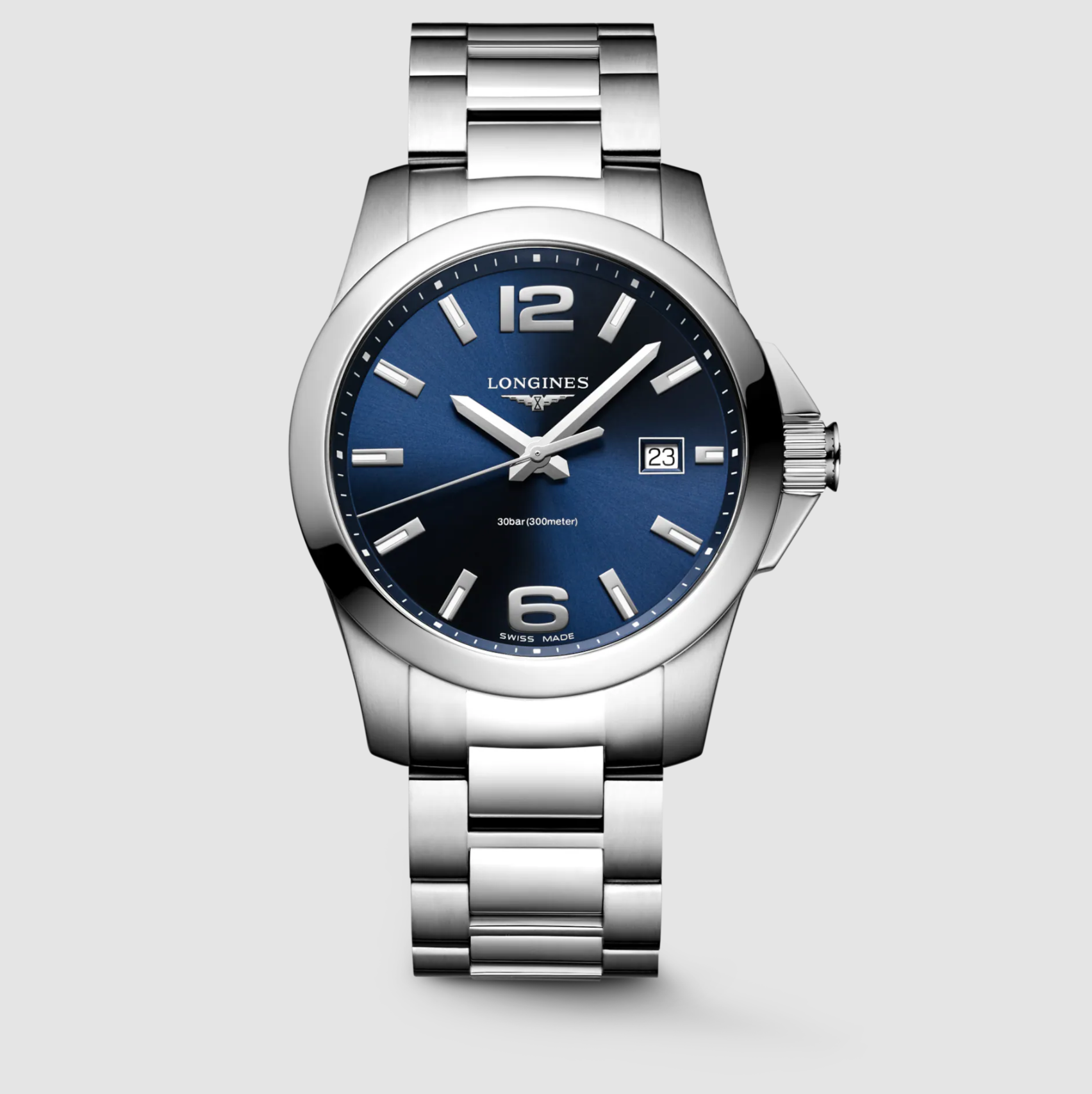 Longines Conquest Stainless Steel  41mm Watch in Sunray Blue Secondary image