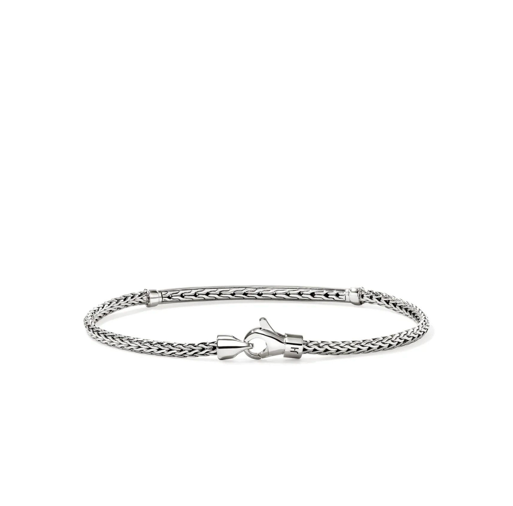 Sterling Silver & Black Sapphire Essentials Bar Bracelet by John Hardy