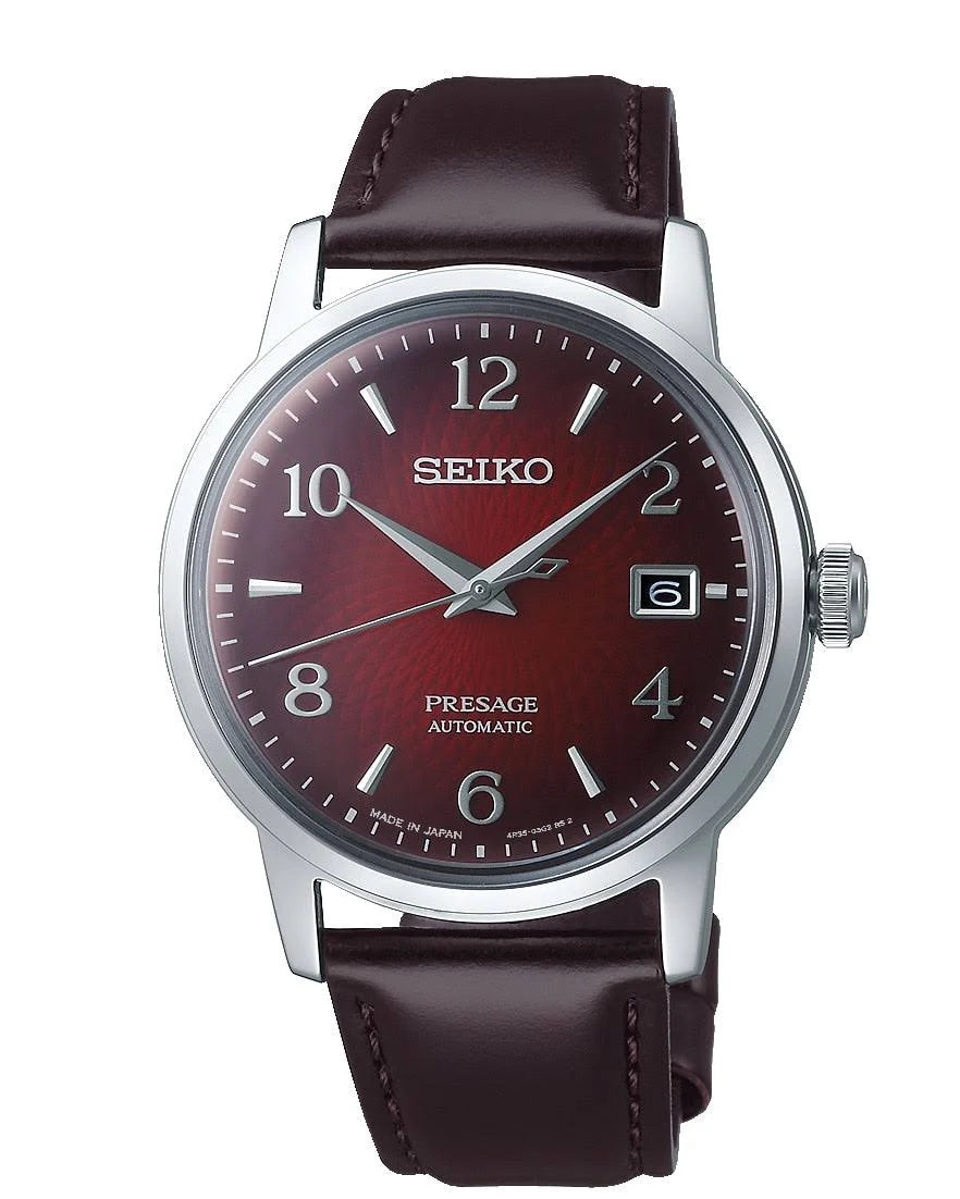 Presage Cocktail SS Automatic Burgundy Dial Main image