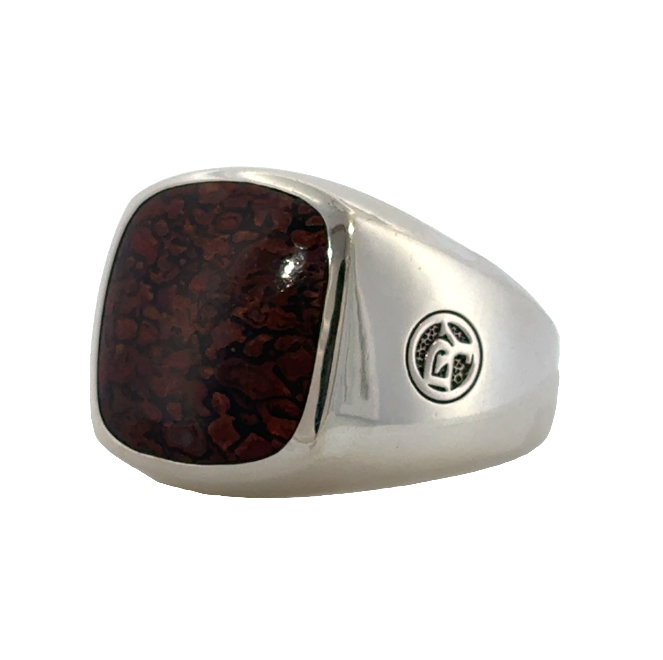 Sterling Silver David Yurman Dinosaur Bone Gents Ring