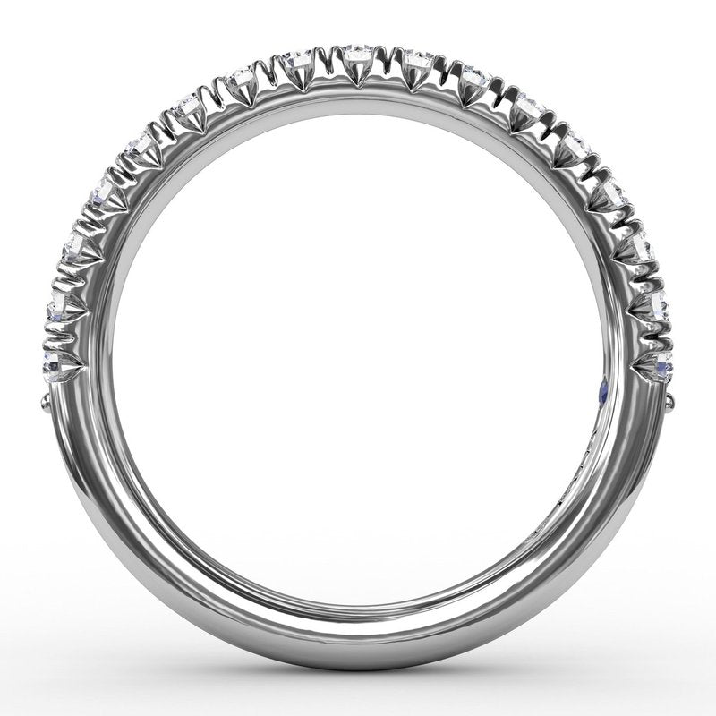 14K WG Diamond Modern Pave Anniversary Band by Fana