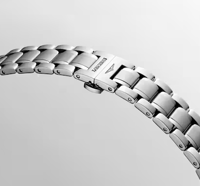 Longines Master 34mm Watch with Beige Dial & Diamond Markers