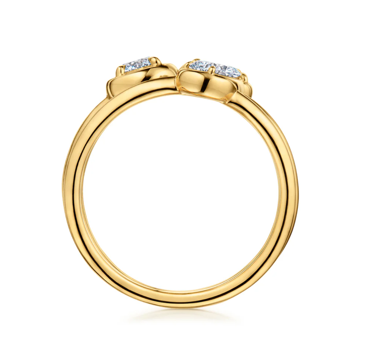 18K Yellow Gold Starry Night Bezel Set Diamond 3-Row Ring by KWIAT