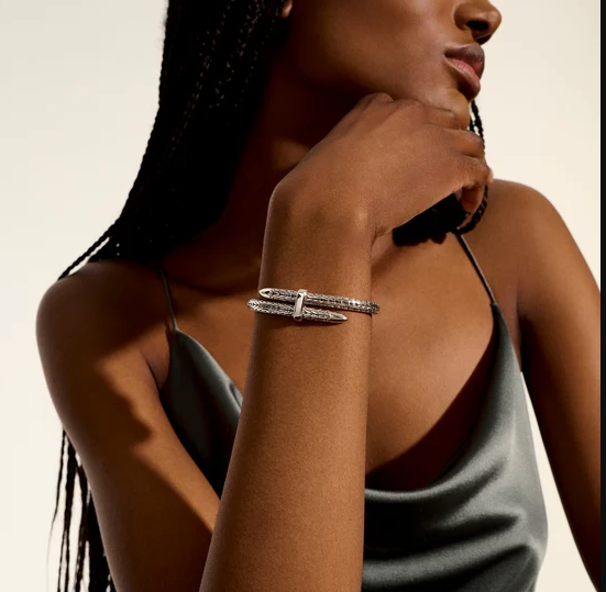 Sterling Silver Spear Flex 5.5mm Bangle by John Hardy