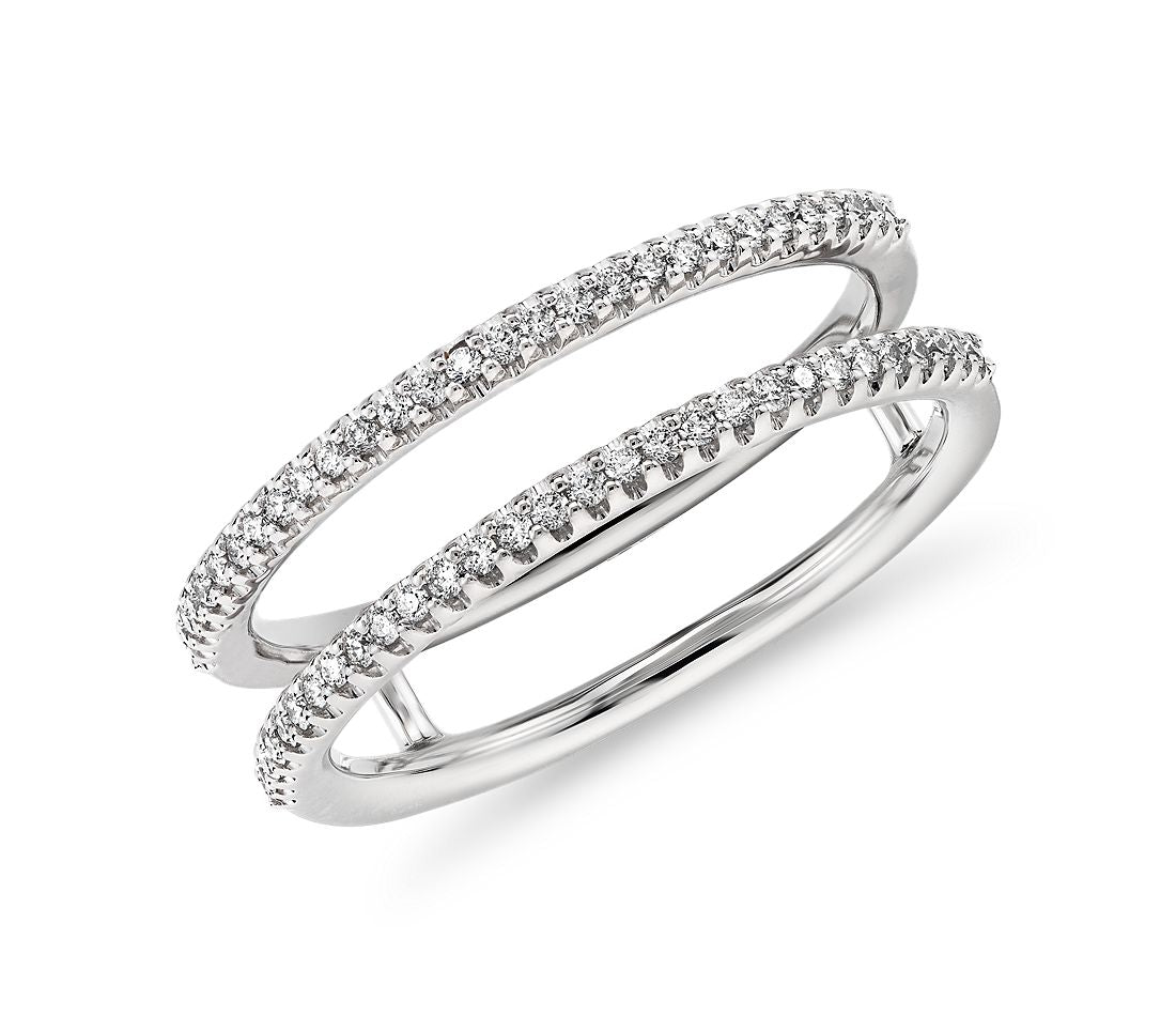 14K WG Diamond Insert Wedding Band by Diamonds Forever Main image