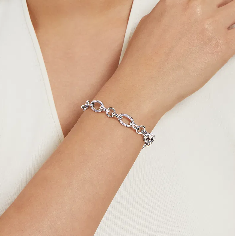 Sterling Silver Bujukan Link Chain Bracelet by Gabriel NY Main image
