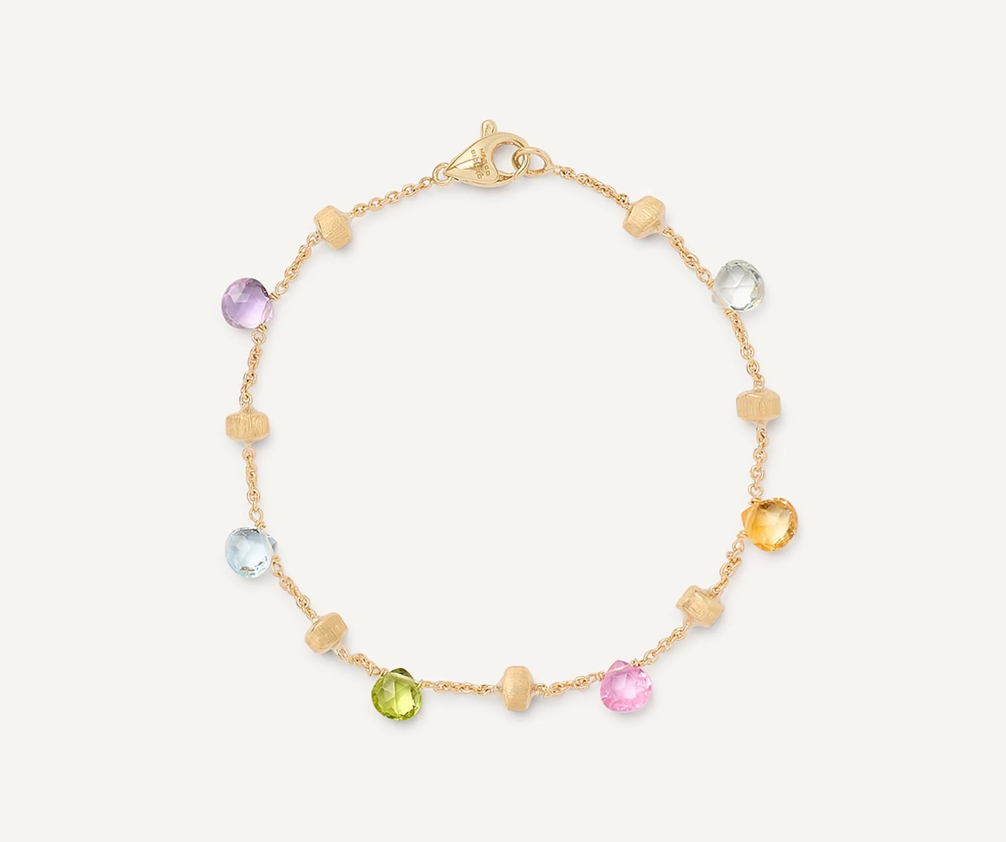 18K YG Paradise Single-Strand Mixed Semi-Precious Gemstone Bracelet by Marco Bicego Main image