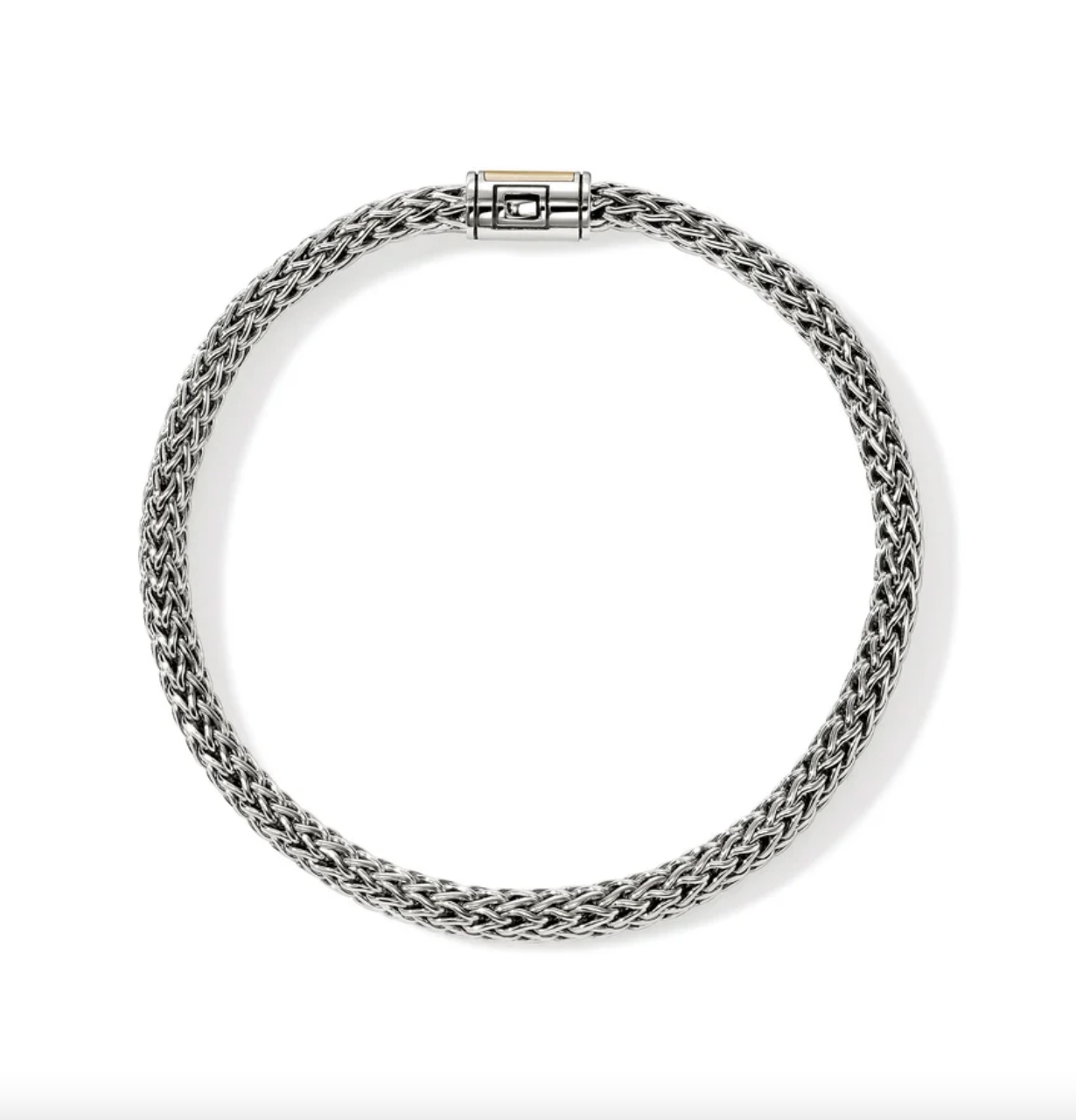 Sterling Silver & 14K Icon 5mm Bracelet with Gold Clasp by John Hardy Main image