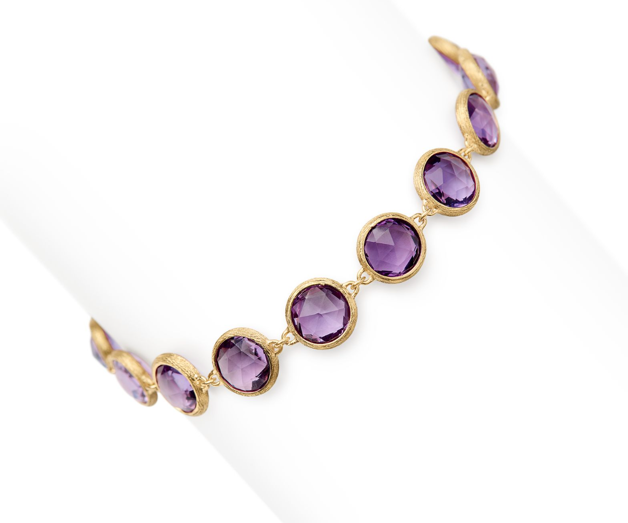 18K Yellow Gold Jaipur Bezel Set Amethyst Bracelet by Marco Bicego Secondary image