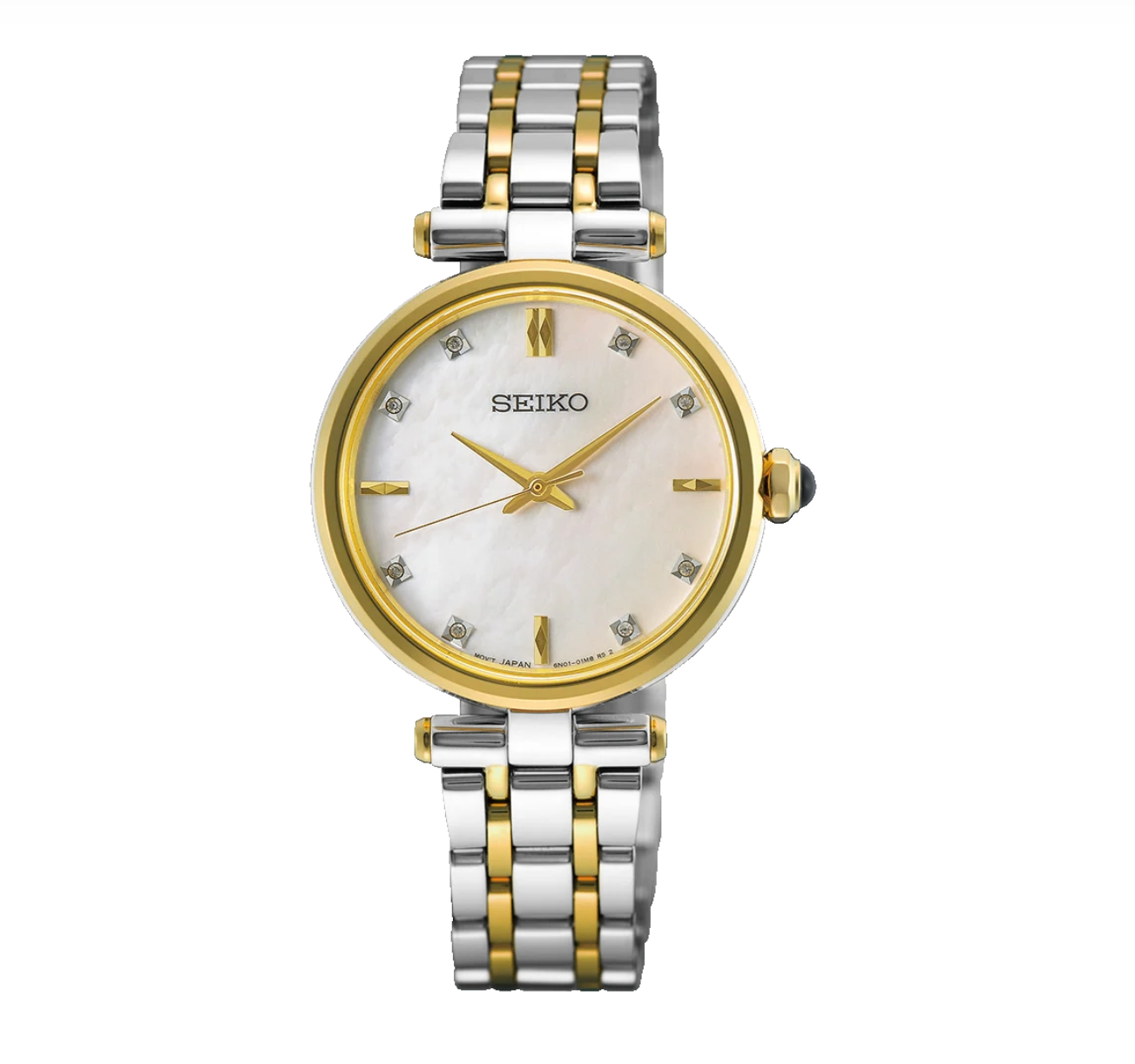 Ladies Two-Tone Mother of Pearl Dial Watch with Diamond Markers Main image