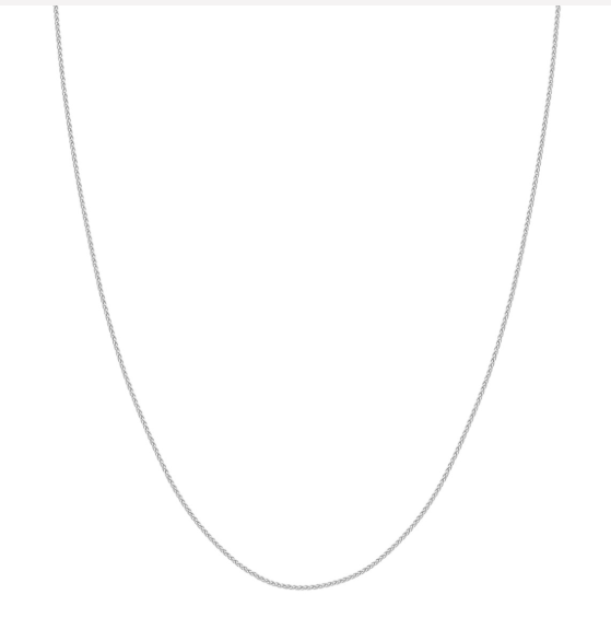 16" 10k Wg 1.05mm RD Wheat Chain w/ Lobster Clasp