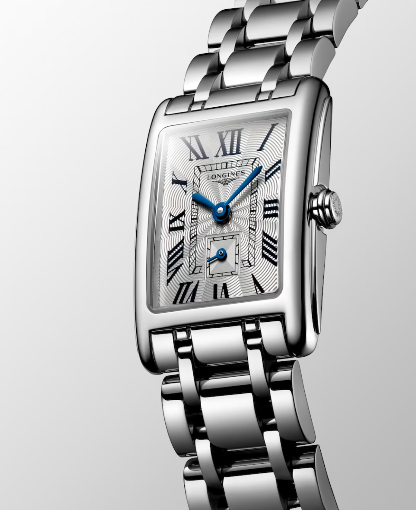 Longines DolceVita 20mm Rectangular Silver Flinqué Ladies Watch