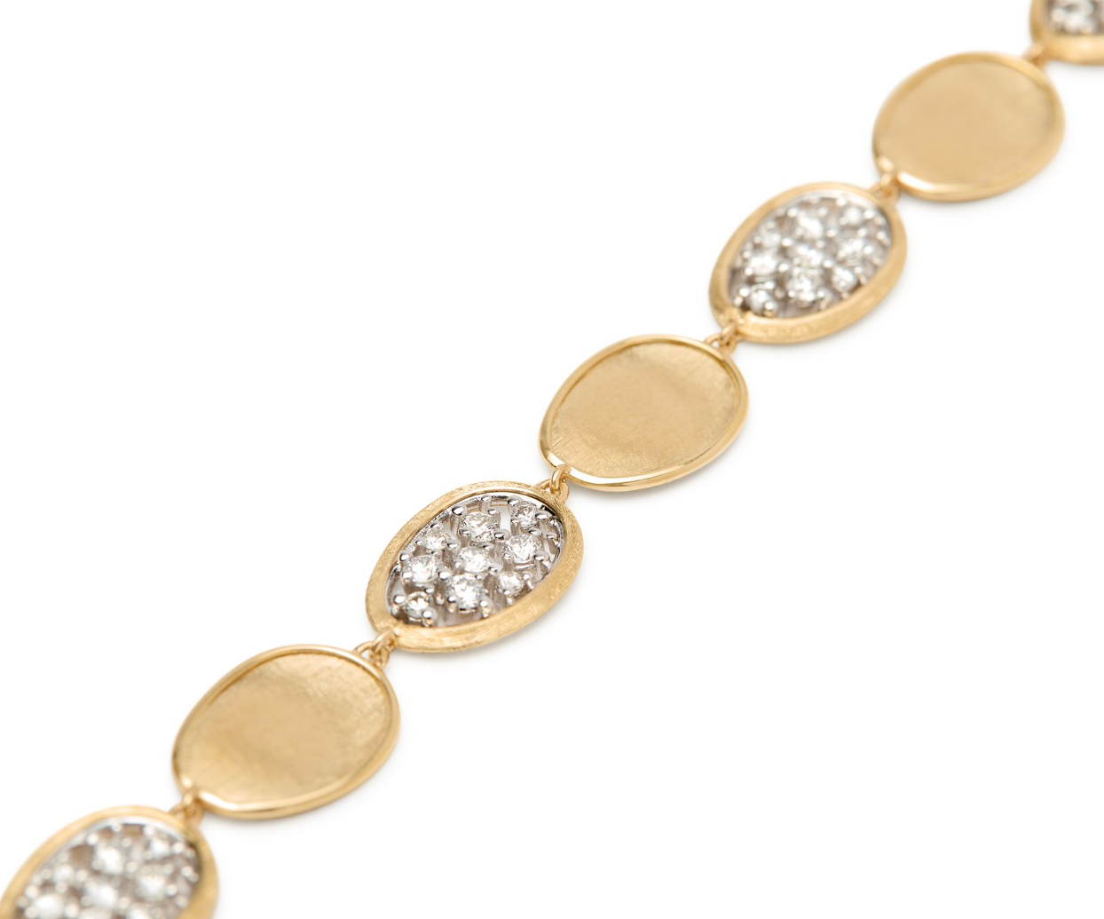 18K Two-Tone Lunaria Alta Diamond Bracelet by Marco Bicego