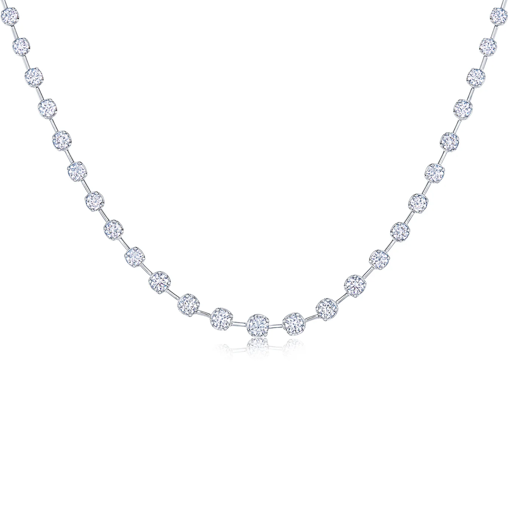18K White Gold Diamond Starry Night Partway Necklace by KWIAT Main image