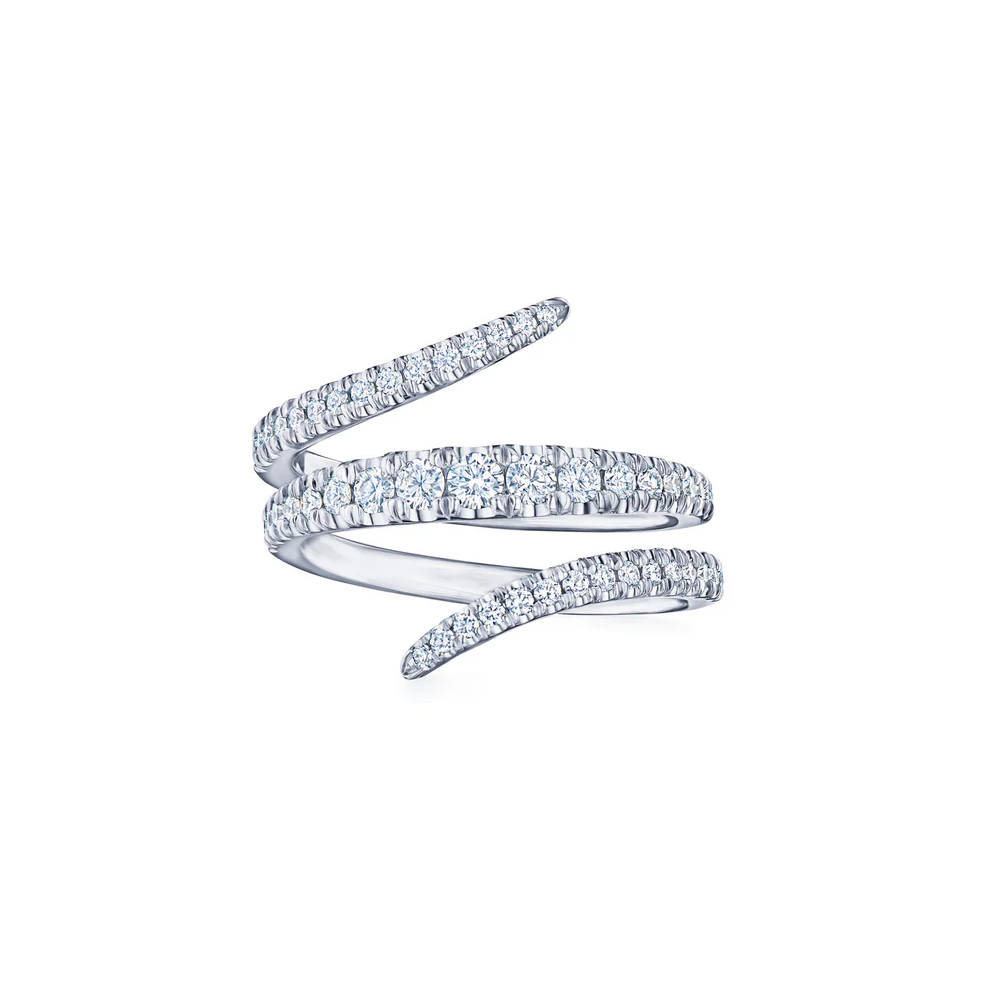 18K White Gold Diamond Vine Wrap Ring by KWIAT