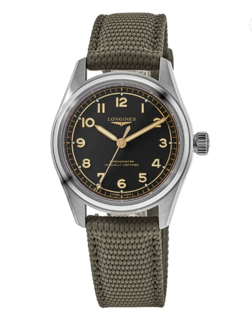 LONGINES Spirit Automatic Black Dial Rubber Strap Men's Watch Main image