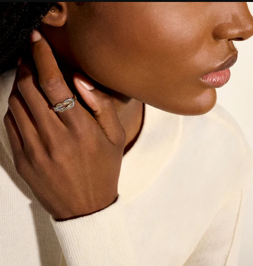 Sterling Silver & 14K Yellow Gold Love Knot Ring by John Hardy Main image