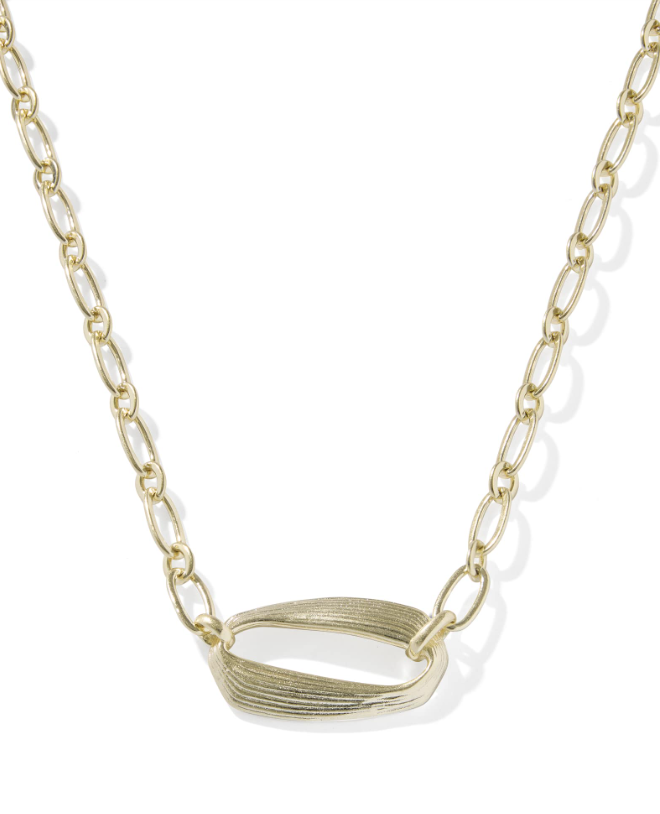 Gold Plated Kira Short Pendant Necklace by Kendra Scott Main image