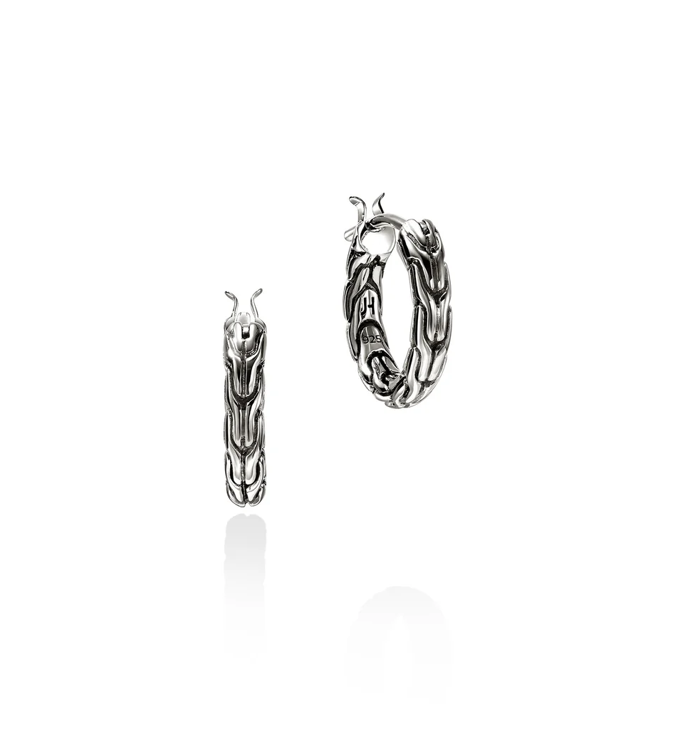 Sterling Silver Essentials Small Hoops by John Hardy