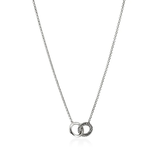 Sterling Silver Essential Interlocking Linked Pendant by John Hardy