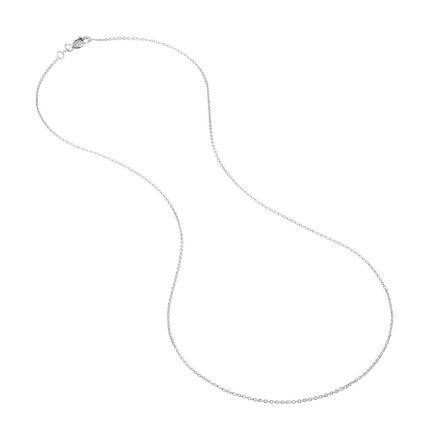 16" 14k Wg 1.05mm Tight Cable Chain w/ Lobster Clasp Main image