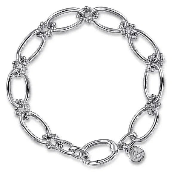 Sterling Silver Bujukan Link Connector Bracelet by Gabriel NY Main image