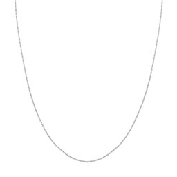14K WG 18" 1.15mm Open D/C Cable Chain