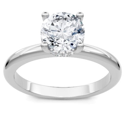 14K WG Round Diamond Head Solitaire Semi-Mount by Imagine Bridal Secondary image